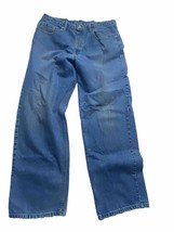 Polo Ralph Lauren Banner Jeans Mens 36 34 Blue Cotton Classic Faded - $30.69