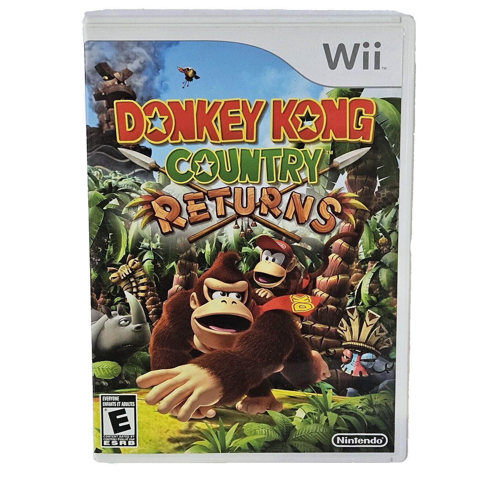 Nintendo Donkey Kong Country Returns Nintendo Wii 2010 Case and Disc Only - $12.16
