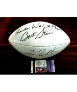 BART STARR FRAN TARKENTON HOF QUARTERBACKS SIGNED AUTO WILSON NFL FOOTBA... - €430,12 EUR