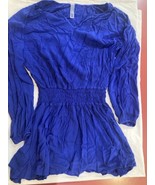 Raisins Womens Juniors Solid Maui Swim Cover Up Dress Blue Size S G71004... - £15.85 GBP
