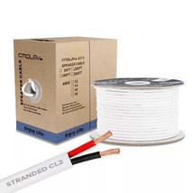 Cmple - 50FT 16AWG Speaker Wire Cable with 2 Conductor Speaker Cable (CCA) Co... - £37.19 GBP