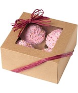 3 Pack Kraft 4-Cupcake Box, Holds 4 Standard each Brown Kraft Paper style - $16.44 CAD