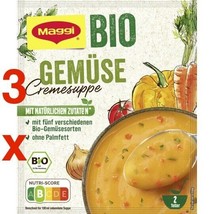 Maggi ORGANIC VEGETABLE Cream Soup PACK of 3 ( 2 servings) -FREE US SHIP... - £9.46 GBP