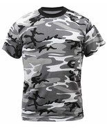Tee Spring White Camo Short Sleeve Hot Weather T Shirt 100% Cotton RN# 1... - $211.13 MXN