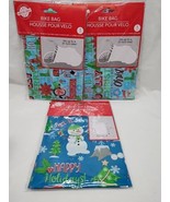 Lot Of (3) Christmas House Giant/Bike Bag Gift Wrap - $17.64 CAD
