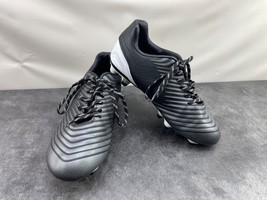 Brava Soccer Cleats Kids Youth Boys 2D Football Shoes Black Leather  - $26.90 CAD