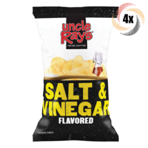 4x Bags Uncle Ray&#39;s Salt &amp; Vinegar Flavored Potato Chip | 3oz | Fast Shi... - £14.39 GBP