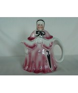 Vintage Staffordshire Tony Wood Porcelain Pink Little Old Lady Teapot - £19.98 GBP