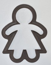Gingerbread Girl Woman Fairy Tale Christmas Cookie Cutter 3D Printed USA PR651 - £2.38 GBP