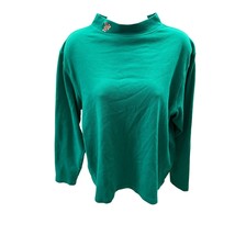 Vintage 90s Westbound Size Large cottonMock Neck Sweater Cobain Knit - $262.06 MXN