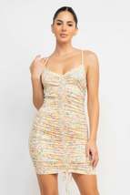 Ruched Floral Cami Dress - $361.69 MXN