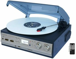 NEW Boytone Turntable 33/45/78RPM Record Player Converter MP3 SD/USB w/Speakers - £35.46 GBP