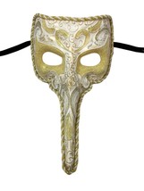 White Long Nose Bird Beak Masquerade Venetian Zanni Plague Doctor Mask - £19.77 GBP