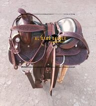 Premium Leather Comfortable Ride Western Brown Horse Trail Pleasure show... - $499.00