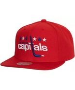 Mitchell &amp; Ness Washington Capitals Alternate Flip Snapback Adjustable Hat - £22.35 GBP
