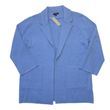 NWT J.Crew Sophie Open-Front Sweater Blazer in Heather Blue Knit Cardiga... - £77.40 GBP