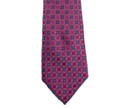 Ted Baker London 100% Silk Pink Blue Geometric Floral Pattern Neck Tie Men&#39;s - $14.00