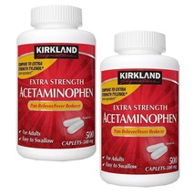 Kirkland Signature Extra Strength Acetaminophen Pain Fever Relief 500mg ... - $12.90