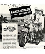 Harley Davidson Hydra Glide Fork Advertisement 1949 Motorcycle #1 LGBinHD2 - $54.32 CAD