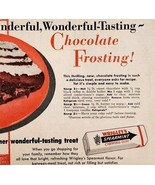 1956 Wrigley&#39;s Spearmint Gum Frosting Recipe Advertisement Candy Vintage... - $27.41 CAD