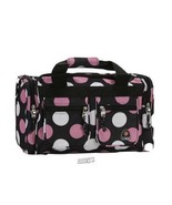 Rockland 19&quot; Tote Bag Black Bag Multi Pink Polka Dot Travel Luggage - £22.35 GBP