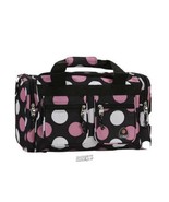 Rockland 19&quot; Tote Bag Black Bag Multi Pink Polka Dot Travel Luggage - $38.63 CAD