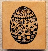 Ukrainian Decorated Easter Egg Rubber Stamp, Tulips, PSX Designs D-259 -... - $5.95