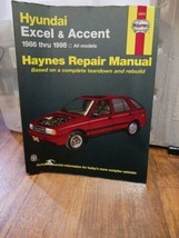 Hyundai Excel &amp; Accent 1986-1998 Haynes Repair Manual 43015 - £7.77 GBP