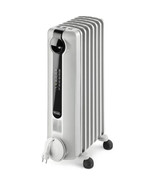 NEW DeLonghi Up to 1500W Oil-filled Radiant  Electric Space Heater Light Gray - $112.16