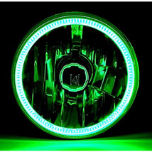 5-3/4&quot; H5006/H5001 Green COB SMD LED Halo Angel Eye Halogen Light Bulb Headlight - £47.92 GBP