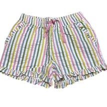 Mini Boden Girls Multi-Color Stripe Seersucker Shorts Sz 9 - £13.76 GBP