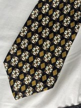 Courchevel by Damon Tie Multicolored Geometrical Design All Silk USA Made - $10.00