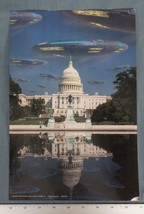 Hamburger Press Print White House Aliens 9x13 1997 Vtg dq - £155.89 GBP