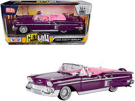 1958 Chevrolet Impala Convertible Lowrider Purple Metallic w Pink Interior Get L - £33.21 GBP