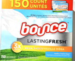 Bounce Lasting fresh 3x mega 150 Dryer sheets Outdoor Fresh &amp; Clean - £31.69 GBP