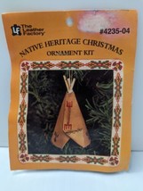 The Leather Factory Native Heritage Leather Christmas Ornament Kit  4235... - $19.75