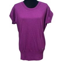 Calvin Klein Purple Wool Cashmere Angora Blend Sweater Top Size XS - $18.99