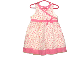 baby girls cotton dress 3T GENUINE KIDS pink/peach polka dot print (bx2-... - $3.50