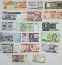 17 Coins, All Different Unique World Foreign Mixed Banknotes Coin-
show ... - $28.66