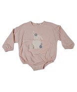 Wonder Nation Easter Body Suit Pink Long sleeved Top With Snaps Bunny Si... - £7.09 GBP