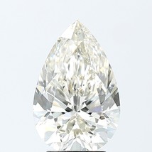 3.67 Cts PEAR Cut IGI CERTIFIED LAB GROWN CVD Diamond I Color VS2 Clarity - £933.61 GBP