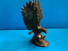 Old Vtg Collectible Brass Eagle America Patriotic Figurine Statue Paperw... - £31.93 GBP