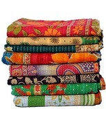 Wholesale Lot Throw Blanket Kantha Quilt Indian Vintage Cotton Bedspreads - €107,17 EUR