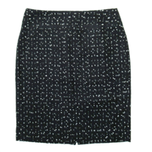 NWT J.Crew 365 No. 2 Pencil in Deep Navy Ivory Spotted Tweed Skirt 14 - £35.09 GBP