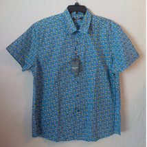 PJ Paul Jones Blue Resort Shirt Men sz 2XL Button Up Whale Pineapple Coconut NWT - £12.63 GBP