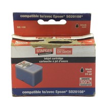 Staples Epson Compatible S020108 Black ink Cartridge Epson 800,850N,850N... - $5.91
