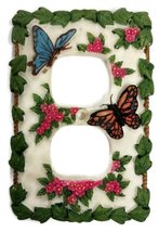 Decorative Outlet Cover (Magnolias) - £11.72 GBP
