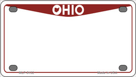 Ohio Red Blank Novelty Mini Metal License Plate Tag - £11.74 GBP