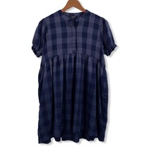 Joes Jeans Blue Buffalo Plaid Dress New Large 12-14 - £12.70 GBP