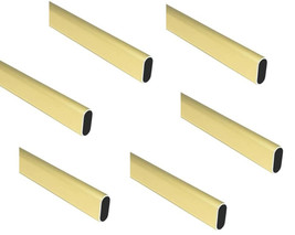 6-Case Pack 8 Feet Long Oval Wardrobe Closet Tubing Rods Application Clo... - $395.73
